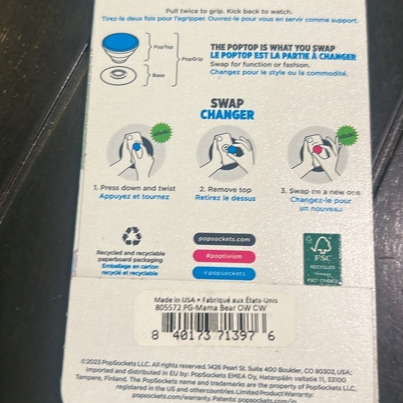 NWT Mama Bear PopSocket AND Floral Wallet - Stocking Stuffers! - Picture 5 of 5